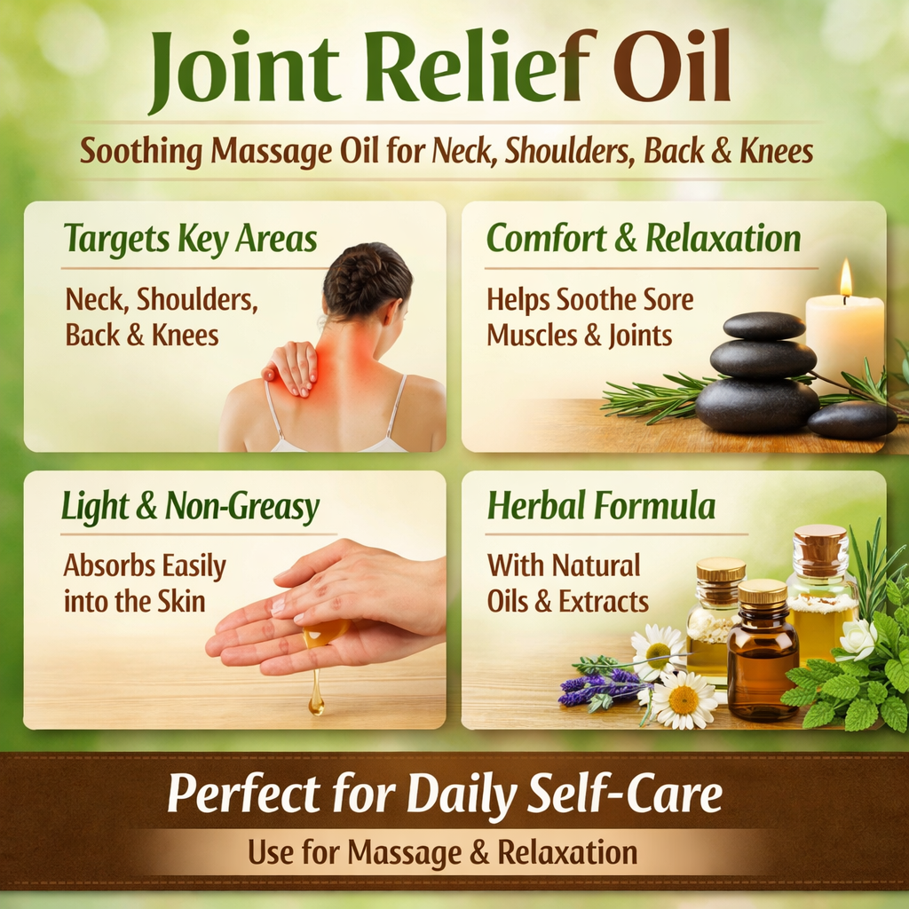 Joint Relief Oil – Massage Oil for Muscle and Joint Comfort