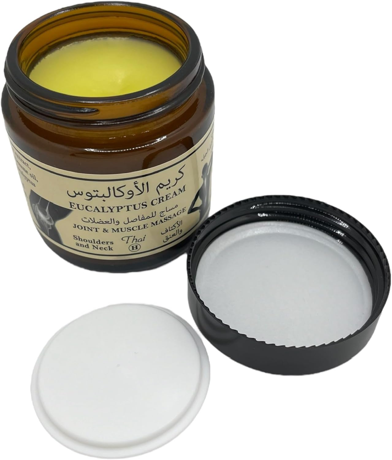 Eucalyptus Cream for Pain Relief - 100% Natural for Joint & Knee Pain - Disc & Back Pain - Shoulder & Neck Pain - Removal of Muscle Spasm & Tension