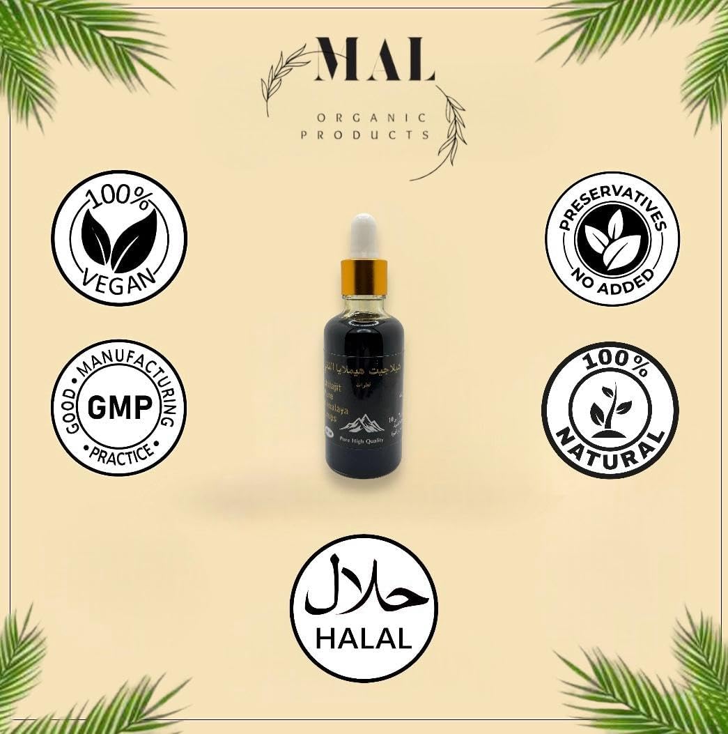 Shilajit Pure Himalayan Drops - Boost Stamina, Strength, Performance, Vitality & Immune System - 100% Original Natural Himalayan Shilajit With Fulvic Acid & 84+ Minerals - 50ml