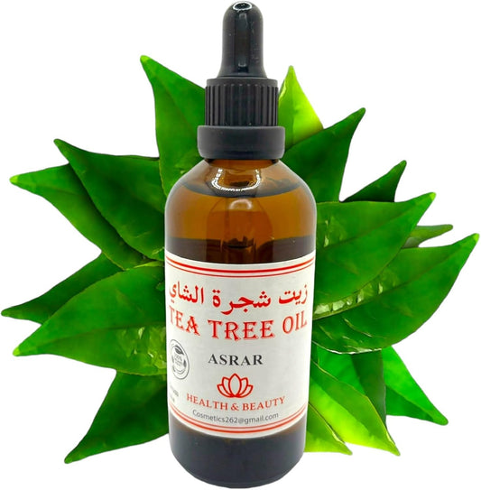 Tea Tree Essential Oil - 100% Pure & Natural, for Skin Care, Scalp Health & Nail Care - for All Skin & Hair Types - 100ml