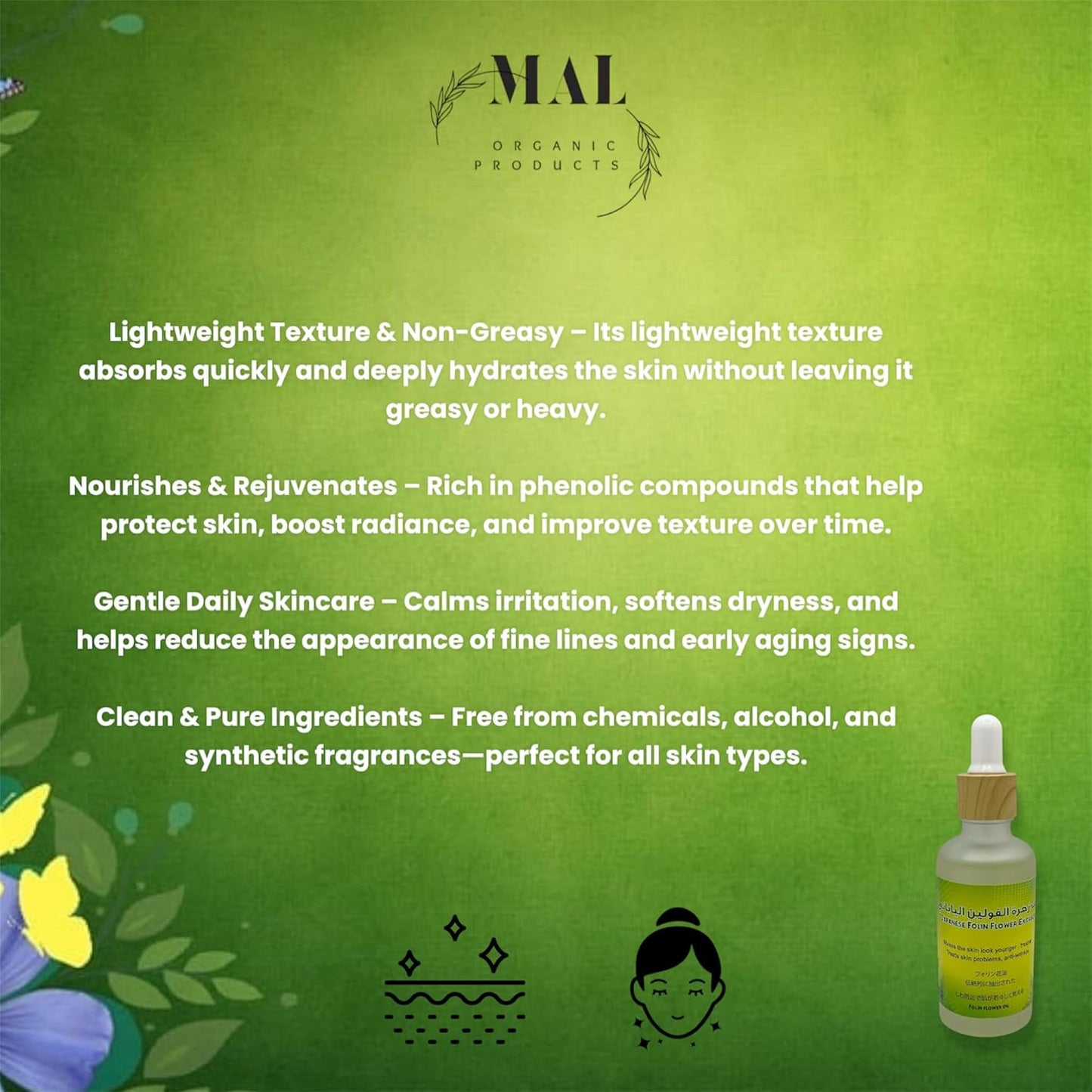 Japanese Folin Oil for Skin – Nourishing Botanical Oil for Daily Skincare & Anti-Aging Support