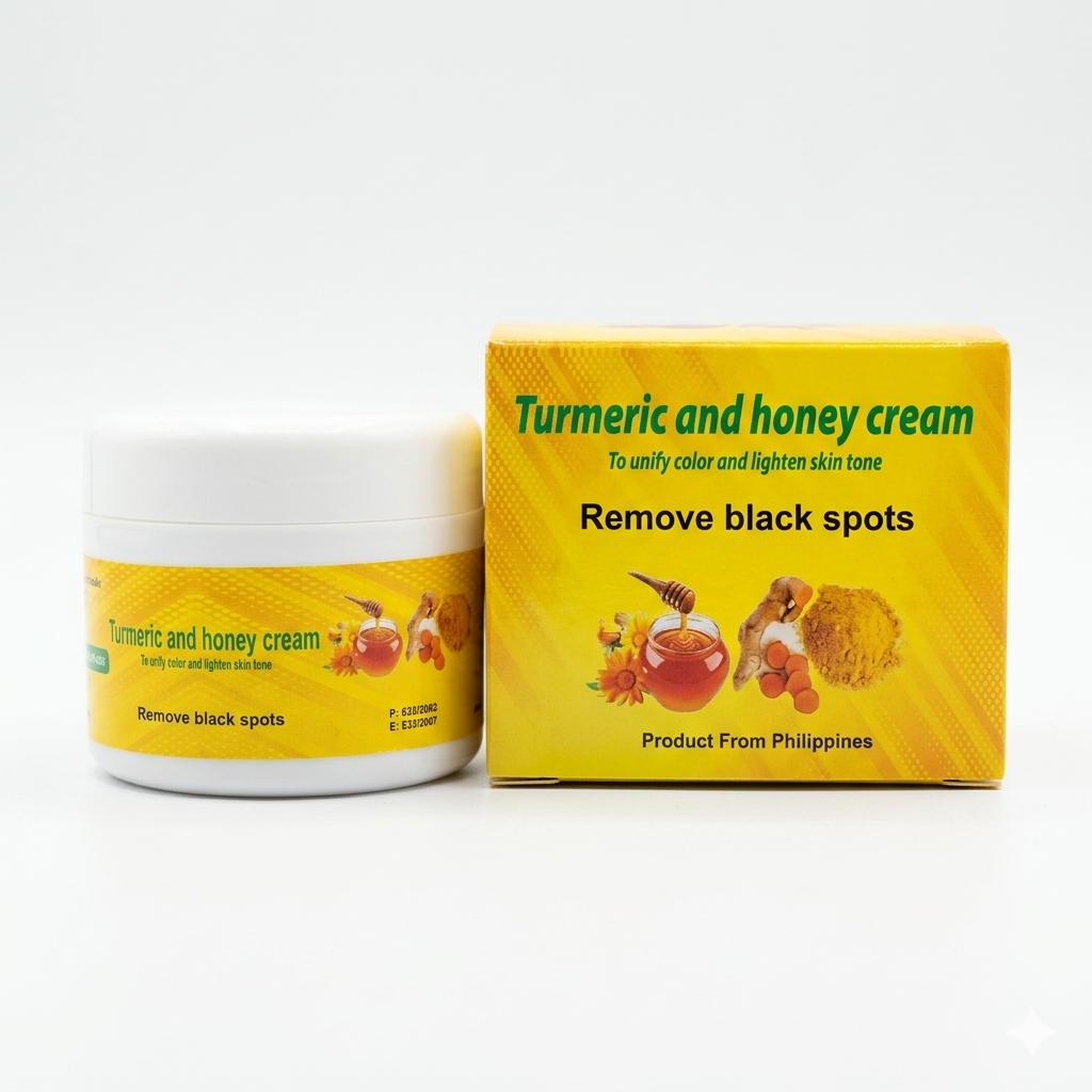 Turmeric & Honey Brightening Cream for Dark Spots, Black Spots Removal & Even Skin Tone