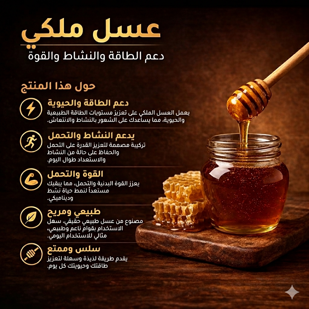 Royal Honey for Energy and Strength | Daily Vitality Support for Active Lifestyle