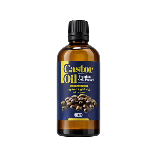 Castor Oil 100ml, Cold Pressed – For Hair & Scalp Massage, Brows & Lashes, Skin & Nails
